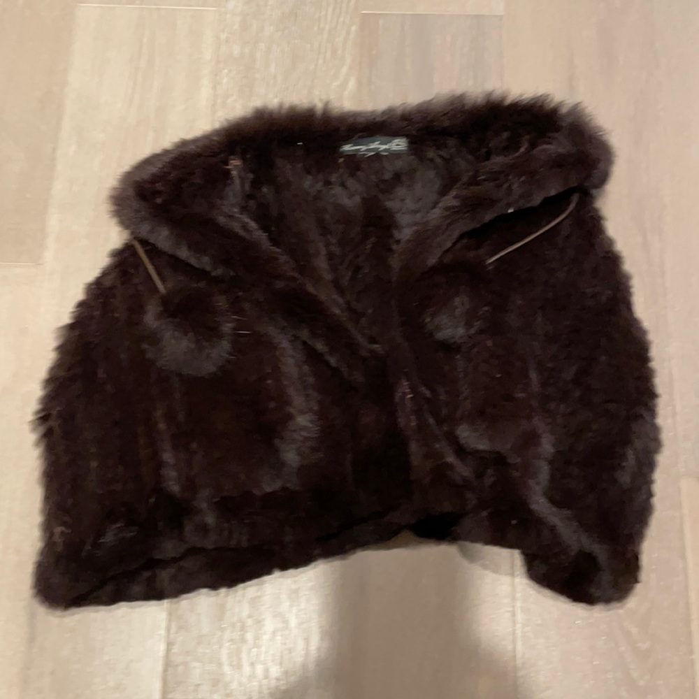 Faux fur wrap